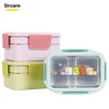 Amazon hot sell Stainless Steel Divided Bento Lunch Box for kids food container