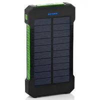 

Solar Charger,8000mAh Solar Power Bank Portable External Backup Battery Pack Dual USB Solar Phone Charger with LED and Carabiner