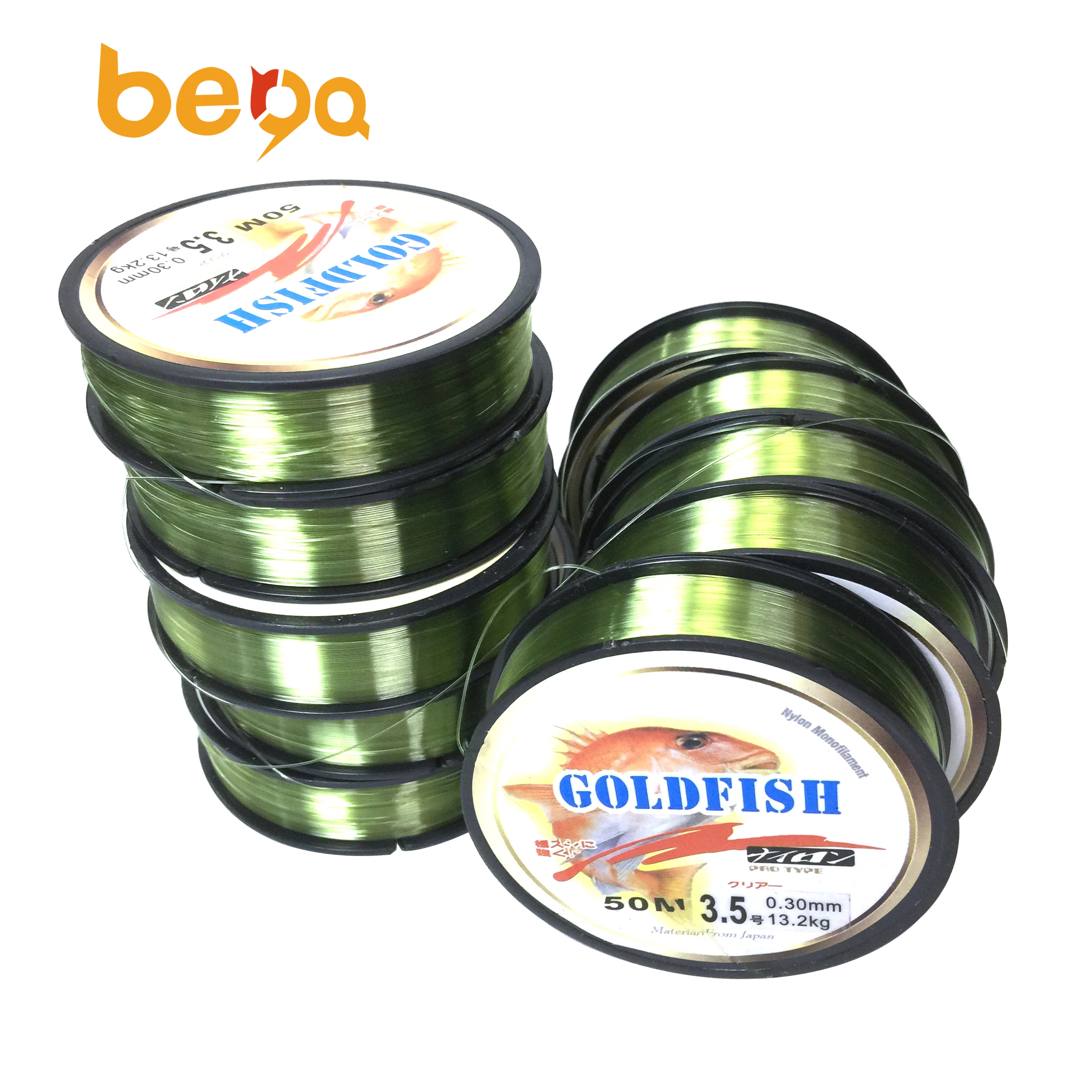 

Goldfish 100M/Roll monofilament Super Strong Durable High-density Fiber Nylon Quality Fishing Line 1000M, Atrovirens ,customizable