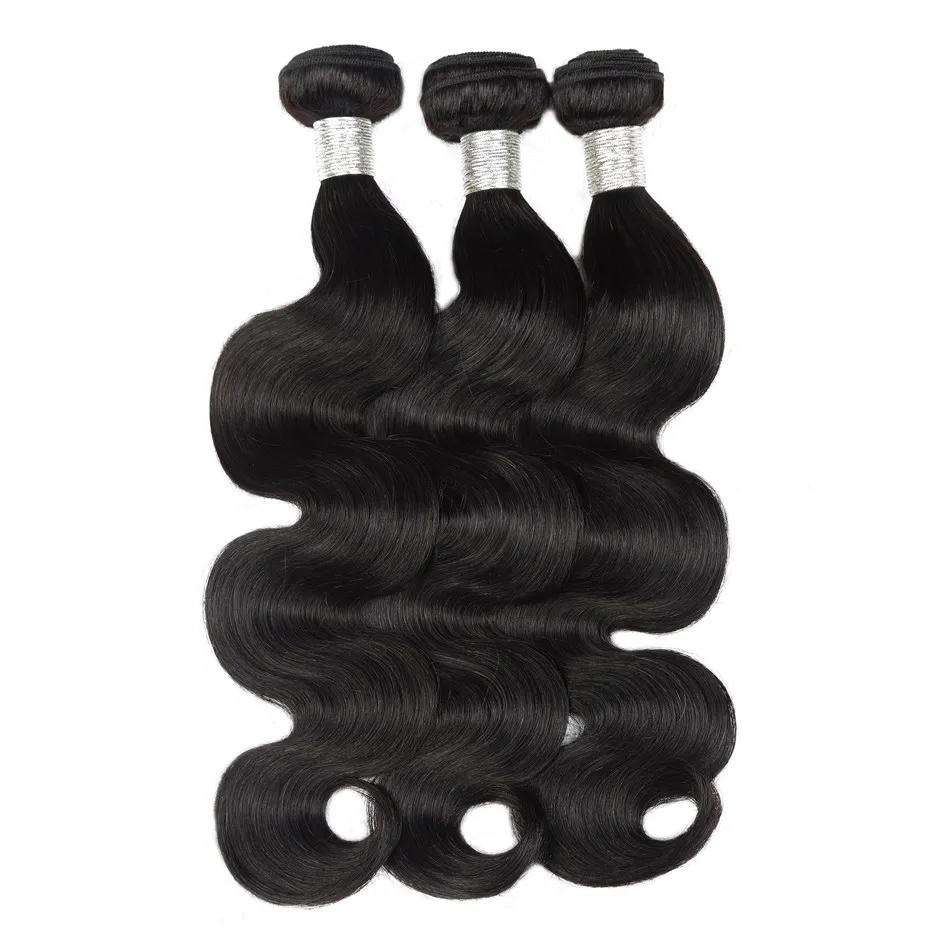 

100% human hair raw indian temple hair wholesale body wave hair bundle