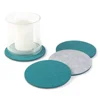 Two Tone 15cm Round Felt Coasters for Glasses and Cups