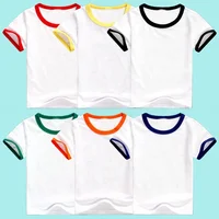 

blank plain cotton custom logo advertising short sleeves children T-shirts