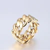 Missjewelry Hip Hop Urban Jewelry Gold Boys Fashion Cuban Link Ring