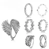 100% 925 sterling silver majestic feather ring eternal zipper ZAG woman gift heart vortex fashion design seductive 2019 new