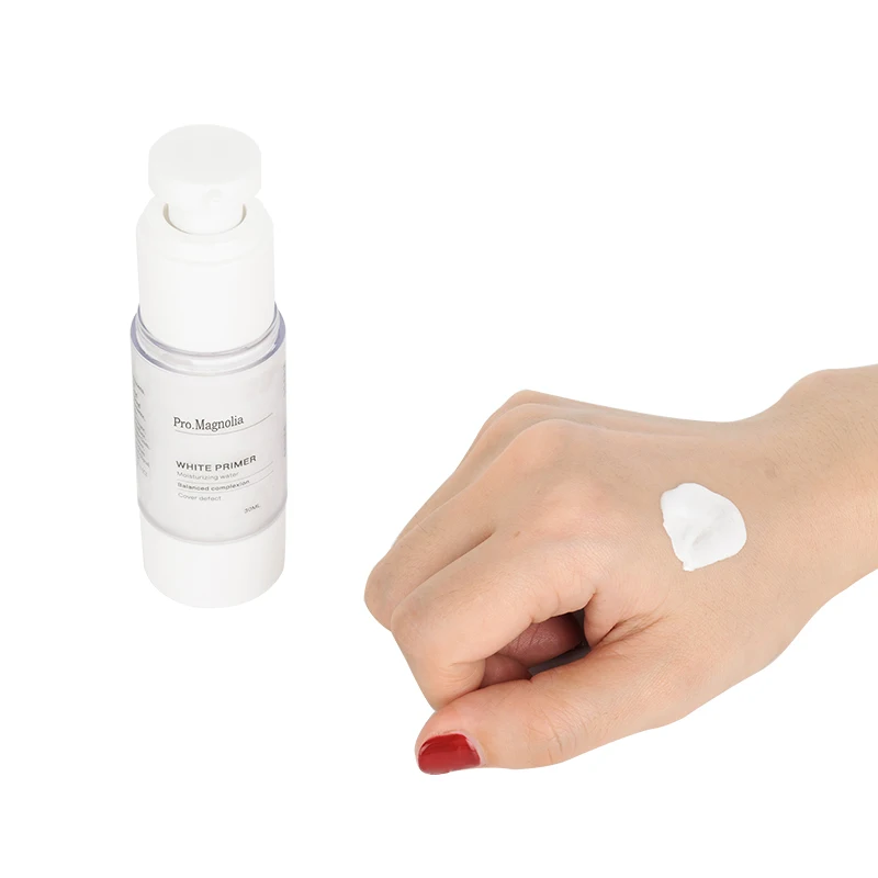 

Private Label Makeup White Primer For Long Lasting Makeup, Green/ customized pink/white/ivory