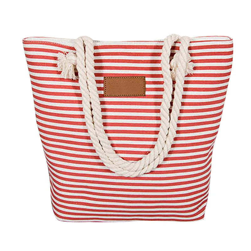 

Canvas Shoulder Bags Women Summer Beach Bag Ladies Tote Bags Large Female Handbags Bolsa Feminina Striped Sac