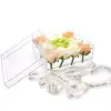 top chic ins pengxinglong Acrylic Rose Flower Water Holder Wedding Flower Gift Box 9 Holes