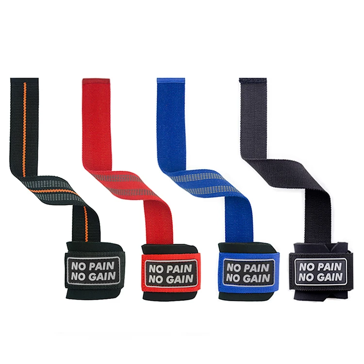 Bodybuilding Power Lifting Wrist Supports Assist Grip Strength Weight Lifting Straps