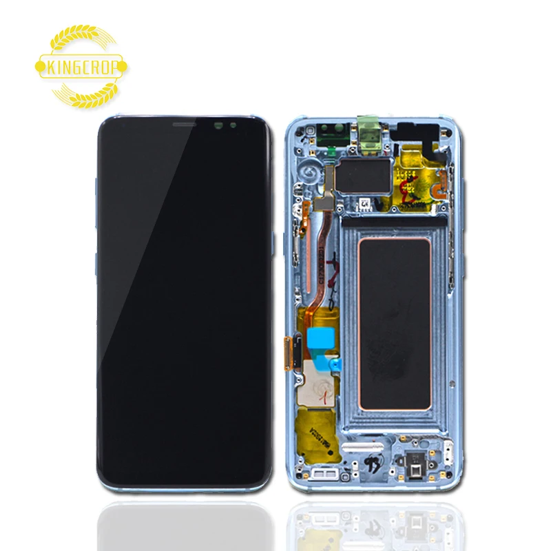 

Wholesale AMOLED Original for Samsung mobile touch screen for Samsung Galaxy S8 LCD G950F Display with frame,For Samsung S8 LCD, Black/gold/silver/blue/purple