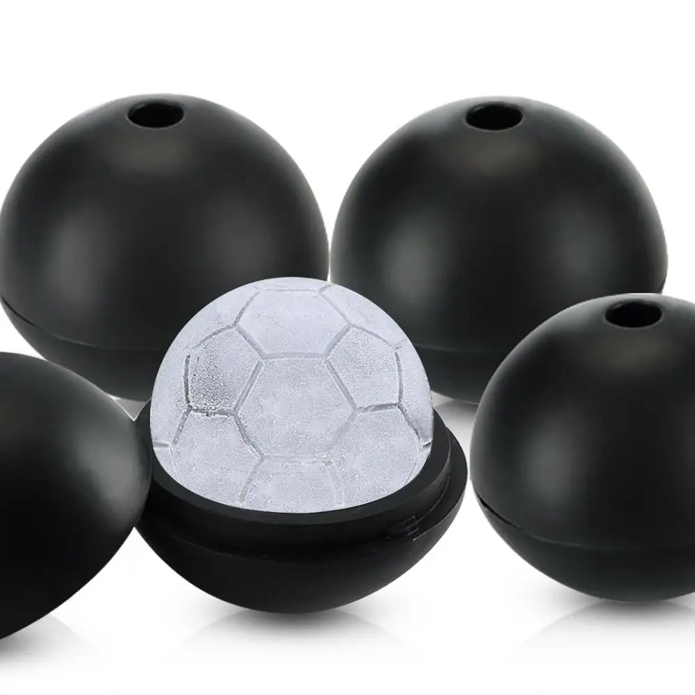 

Round Sphere Soccer Ball Ice Cube Molds - Creates 1.5 Inch Cubes by Electronix Express