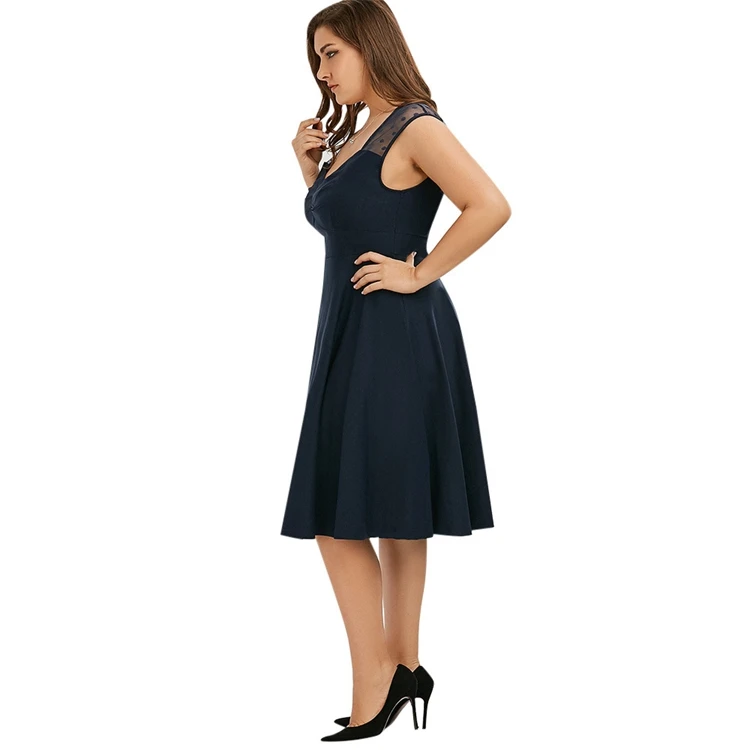 

Hot Plus Size Women Clothes XXXL Ladies elegant office ladies dresses, Customized