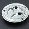 cnc machining chrome plated aluminum universal fuel tank lock cap for auto car