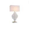 Unique Mulberry Leaves Glass Table Lamps for Hotels Bedroom Decorative Glass Bedside Table Lamps