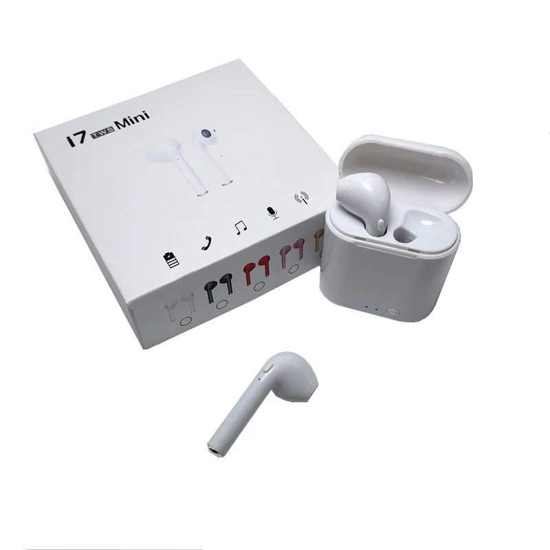 

2018 High Quality i7 Mini I7s mini Tws Double Wireless BT4.1 Earbuds Headsets Headphones Music Stereo Earphones, Black, gold, gray, pink, red, white