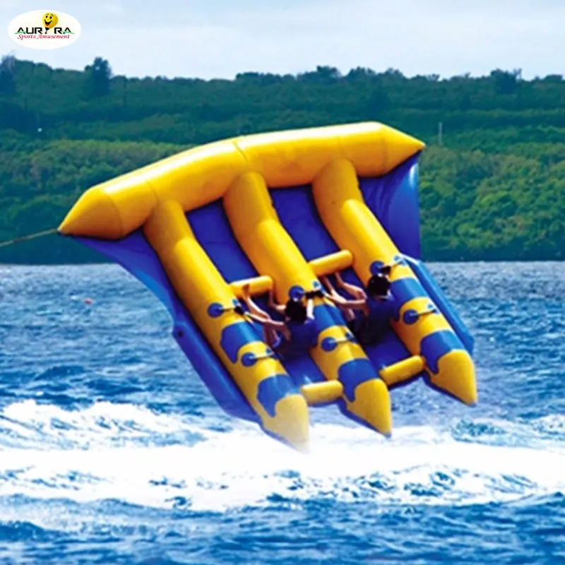 

High Quality Inflatable Flying Fish Banana Boat Inflatable Aqua Fly Fish Raft Tube Towable For Water Sport Games, Customized
