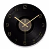 Hot Sale 30cm Stylish Round Souvenir Gift Black Vinyl Record Glass Wall Clock