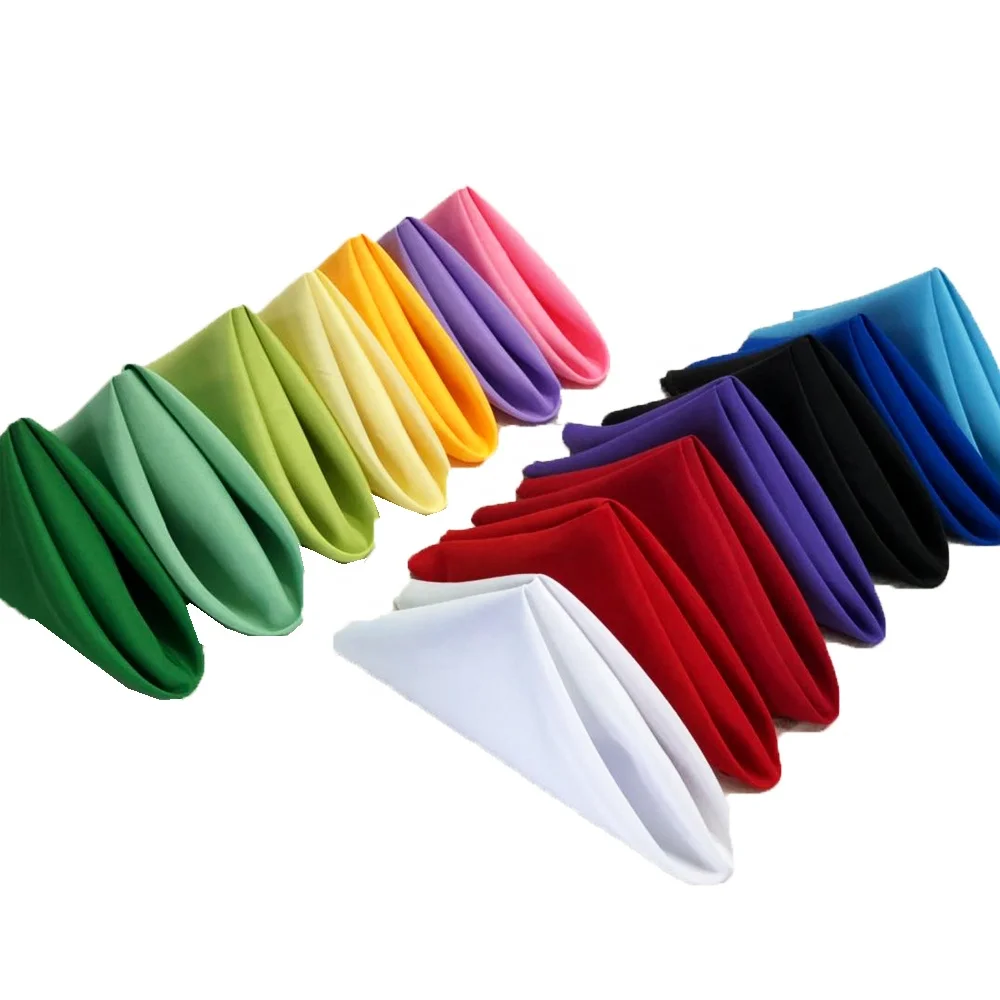 
multi colors plain table napkin dinner napkins  (62082898270)