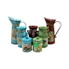 China Manufacture Country Rustic Galvanized Metal Water Jug Vase For Home&garden decoration