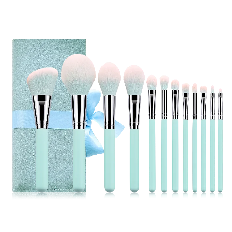 

Wholesale private label cleaner personalized makeup brush set for 12pcs