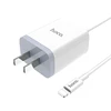 HOCO C50 Luster Sharp Dual Port Charger With Cable For iphone 3C Standard Phone Charger For Oppo R15 Mobile phones 4g Adapter