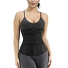Unique Front Abdomen Double Layer Design Custom Private Label Lady Latex Waist Trainer Belt