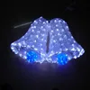 LED Christmas Bell Lights Decorative Hanging 3D Bell Shaped Lights