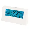 KH-CL123 Night Light Funny LCD Digital Weather Alarm Clock Thermometer Analog