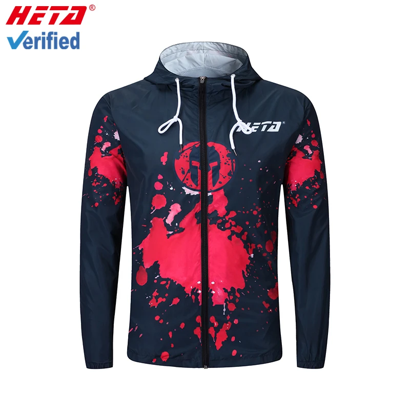 

Wholesale windbreaker jacket best design printed sublimation custom windbreakr jacket unsex for outdoor