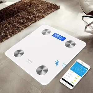 Image of Alibaba 2019 trending Jinhua hot sale human health scale LED Smart fitness Bluetooth Body Fat Analysis Scales monitor With App