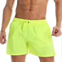 

Mens Solid Color Swim Trunks Quick Dry Beach Shorts Mesh Lining Board Shorts Swimwear Bathing Suits with Pockets