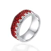 Wholesale Multi Colors 5 Lines Rhinestone Clay Finger Ring Designs for Girls