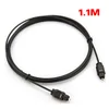 Hot sale 3 FT 1.1M Metre Digital Fibre Optical Audio Toslink SPDIF MD DVD Cable Lead Plug