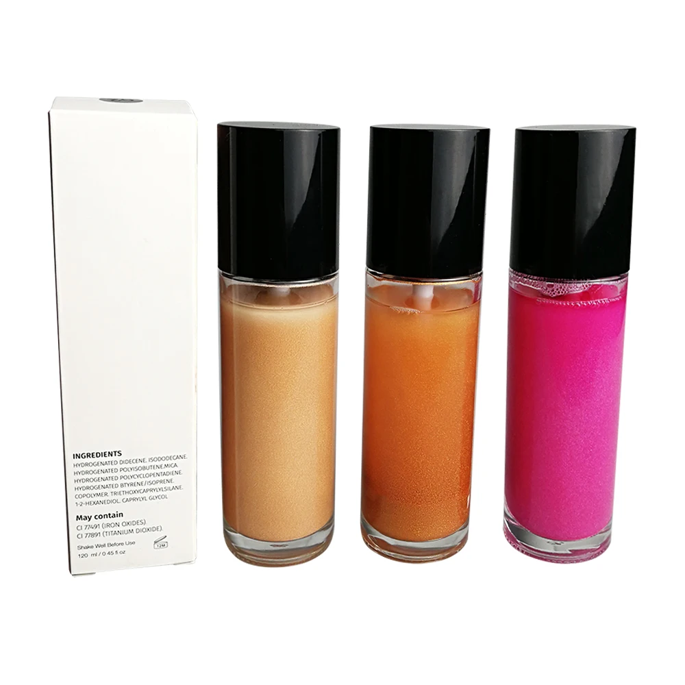 

high quality Wholesale cosmetics makeup spray highlighter liquid long lasting with private label