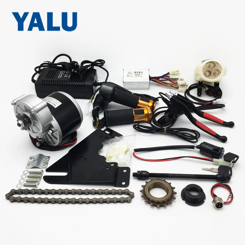 

Yalu Custom Make MY1016Z2 250W 24V Strong Power Electric Bike Kit For Lithium Battery Scooter Ebike Conversion Kit