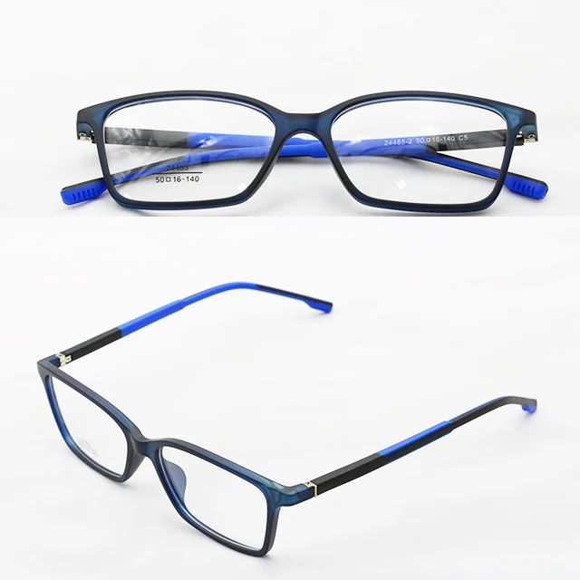 

24485 New Hot Selling TR90 Eyeglasses With Spring Hinges Designer Durable Men Optical Frames, 7 colors