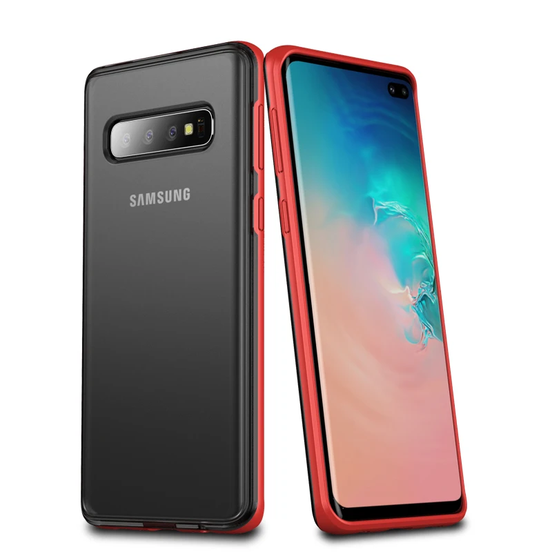 

2019 hot new matte transparent anti-fall mobile phone case for Samsung Galaxy S10 plus, for Samsung S10 plus phone accessories
