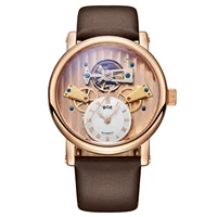 

2019 ANGELA BOS manufacturers professional watches custom classic full hollow retro automatic mechanical watch men's watch