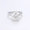 5ct Latest fashion ring style stone white gold moissanite ring 14K surprise gift ring