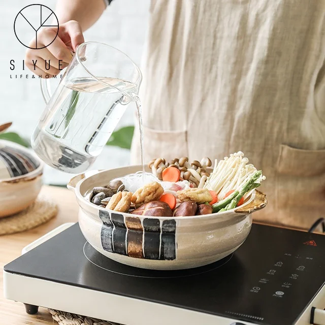 
flame direct burning high temperature resistant household casserole clay cooking stew pot 1145 