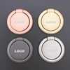 free custom logo round zinc alloy cell phone ring holder 360 degree phone stand