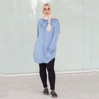 

stock item Muslim Basic clothing modest workout top yoga blouse