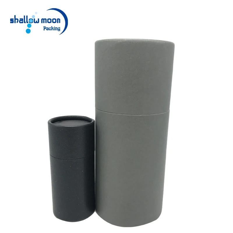 
Round Kraft Postal Mailing Packaging Paper Tube With Plastic Caps 