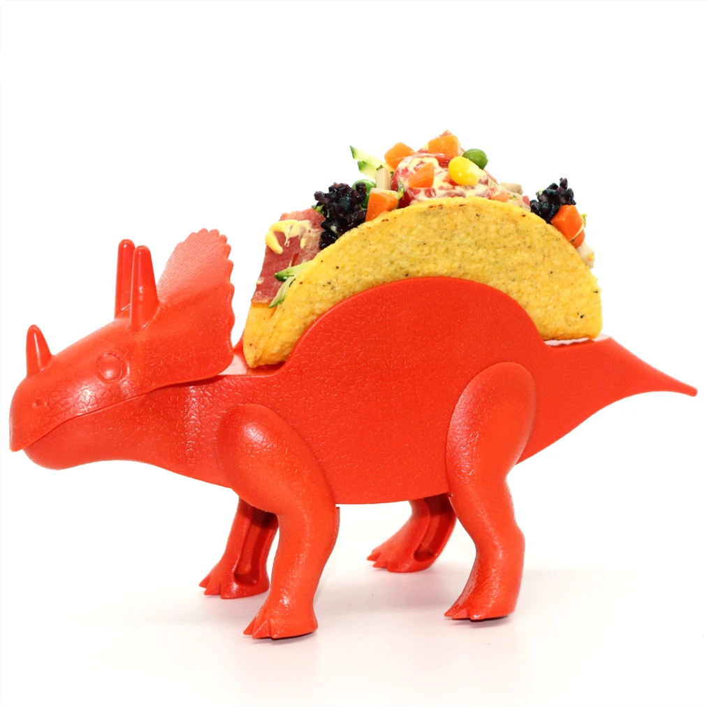 

Plastic Wholesale Customized Plate Soft Shells Taco Holder, Red