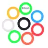 Key Cap Key Identifier Tag Covers Ring Labels Rubber Keycaps, 8 Color, 2 Shape