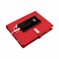

8000mah custom logo multifunctional notebook with power bank