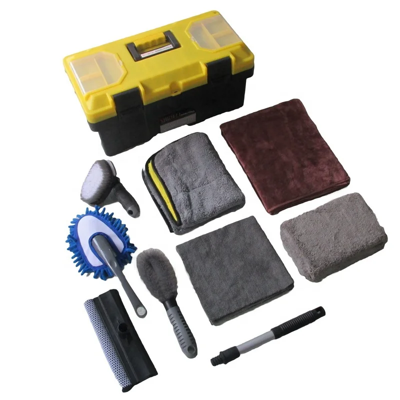 
Hot saling 2019 car wash kit, microfiber 8 pcs car wash tool kit 