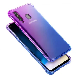 AICOO New Arrival Shockproof Airbags Rainbow Color Series Case Soft TPU Phone Case Cover for Samsung A70 A50 A30