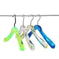 

Wholesale Custom Logo Luxury Coat Shirt Pants Suit Cloth Lucite Hanger Plastic Transparent Acrylic Clothes Hanger Manufacturer