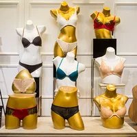 

XINJI Fashion Gold Heart Shaped Underwear Model Women Torso Manikin Hip Mannequin Display Prop