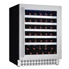 Built-In Electric Compressor Refrigerator Cellar Single Zone 46 Bottles Red Wine Cooler Fridge